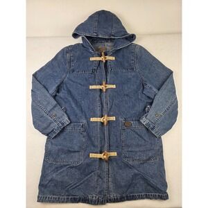 Rare Vintage LAUREN Jeans Co. Toggle Denim Jean Jacket 90s 2000s Ralph Polo SZ L